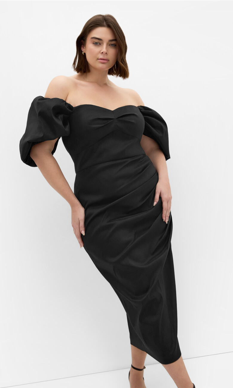 Plus Size DRESS VALENTINE - Black