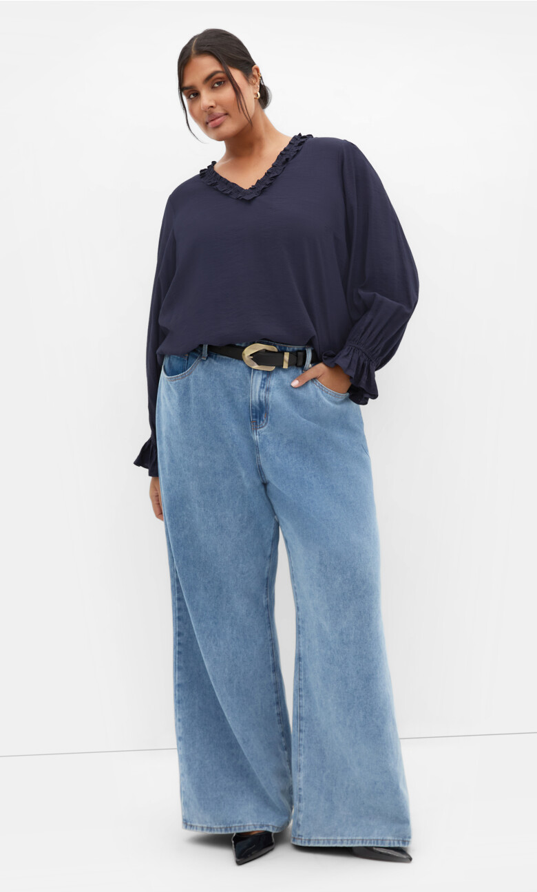 Plus Size Maree Top - Navy