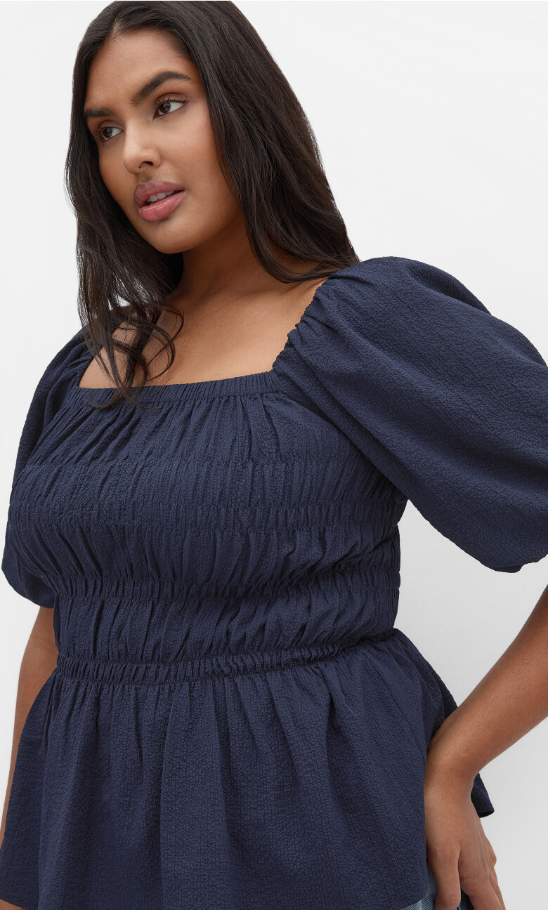 Plus Size Top Irina - navy