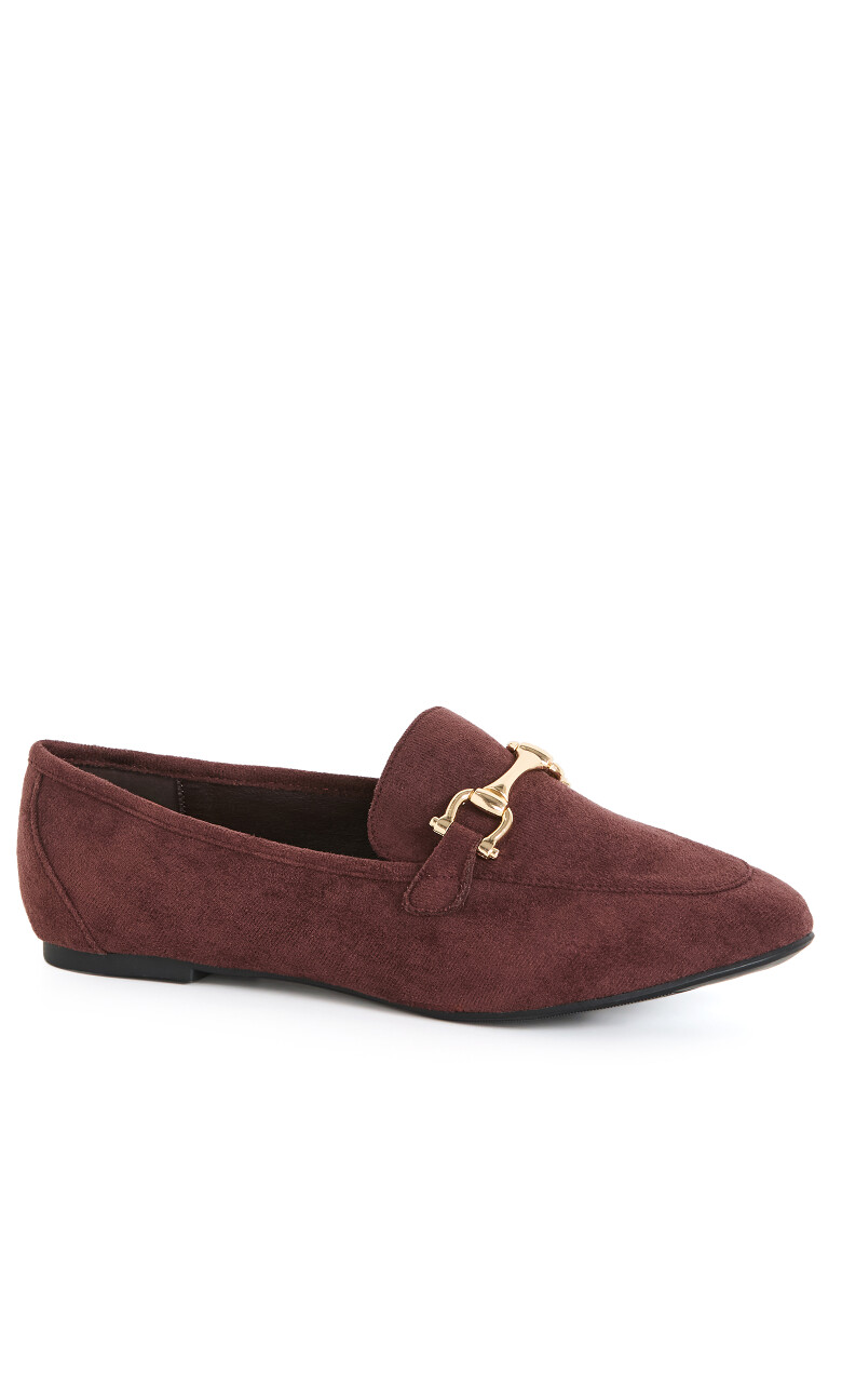 WIDE FIT Lilia Loafer - chocolate