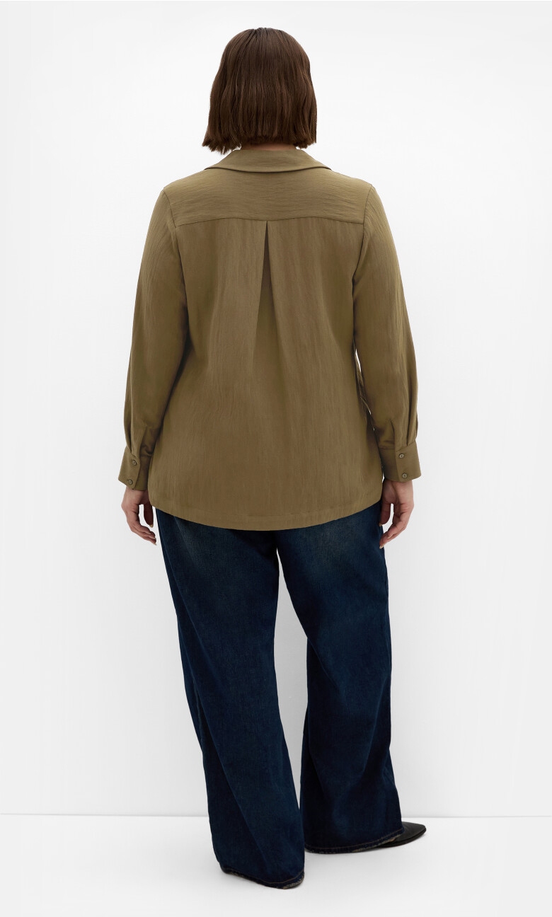 Elly Long Sleeve Shirt - khaki