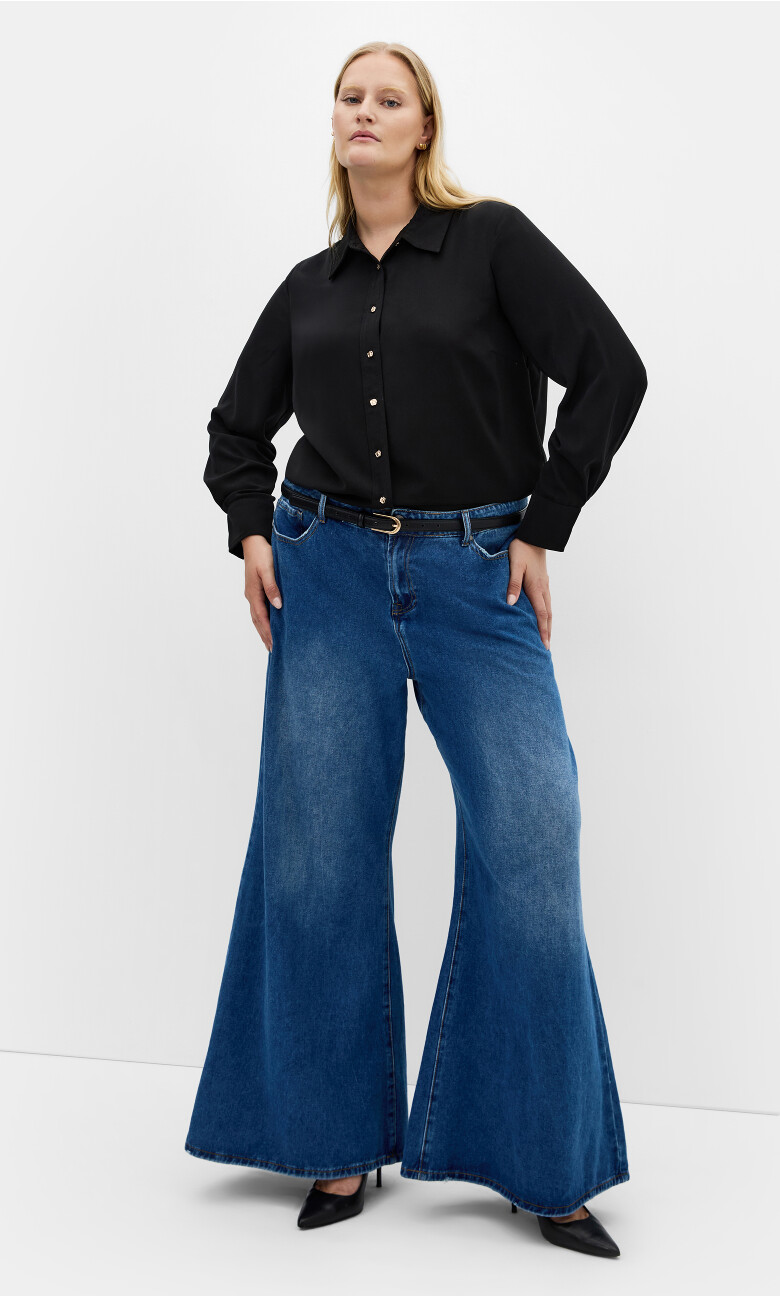 Plus Size Raegan Shirt - Black