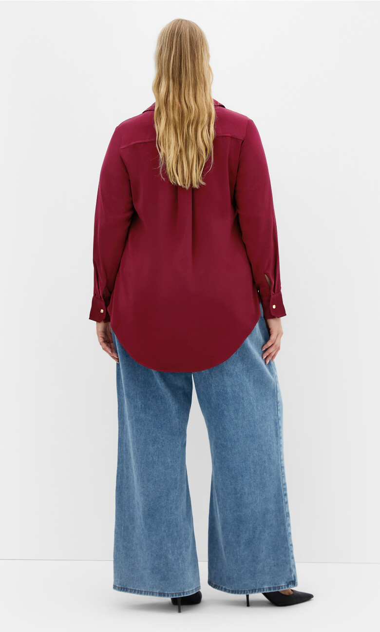 Raegan Shirt - burgundy