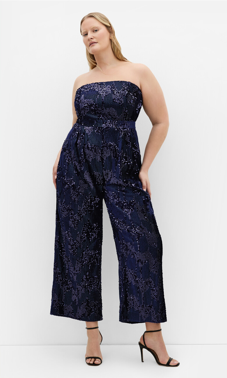 Plus Size Jumpsuit Glimmer - Navy