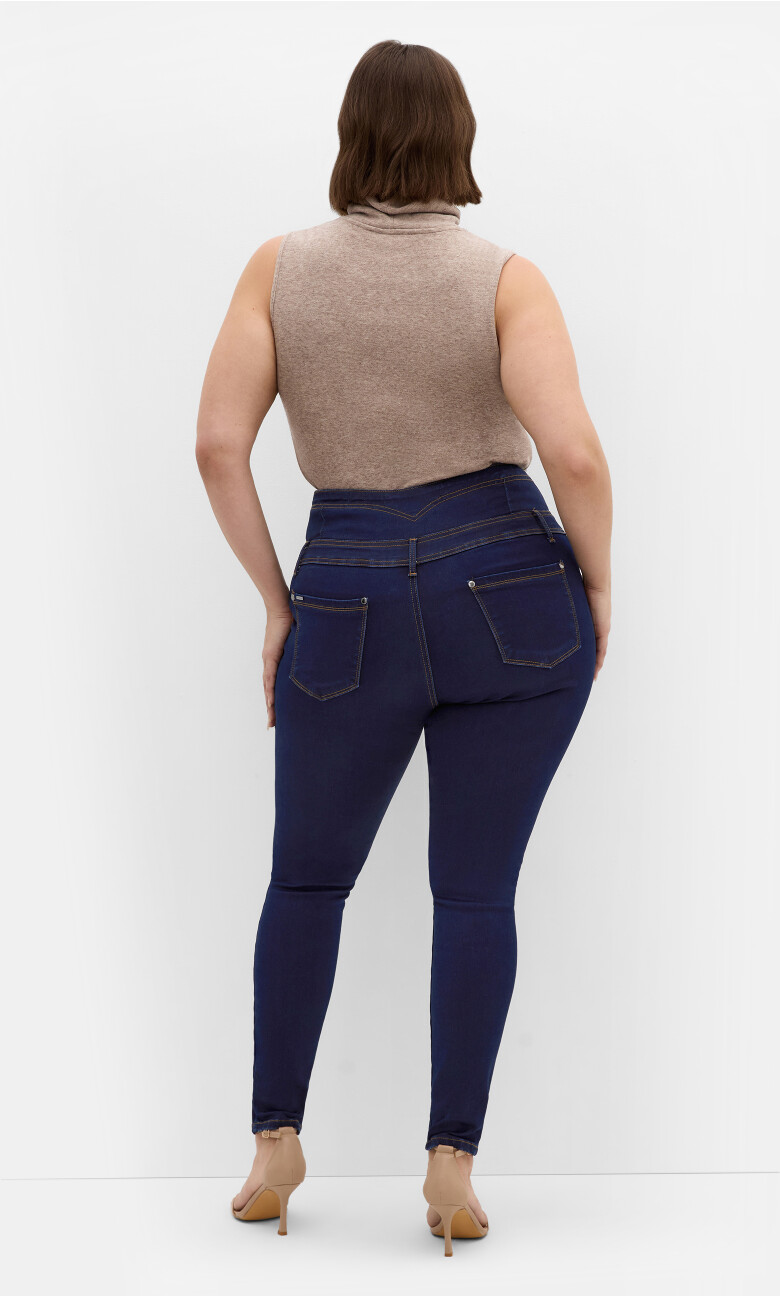Harley Fit Corset Skinny Regular Jean - dark wash