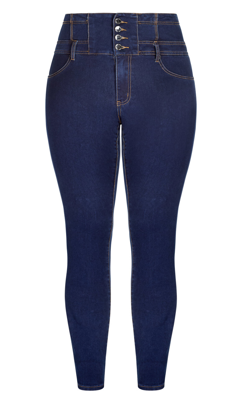 Harley Fit Corset Skinny Regular Jean - dark wash