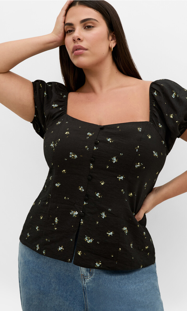 Plus Size TOP DAYDREAMER PRT