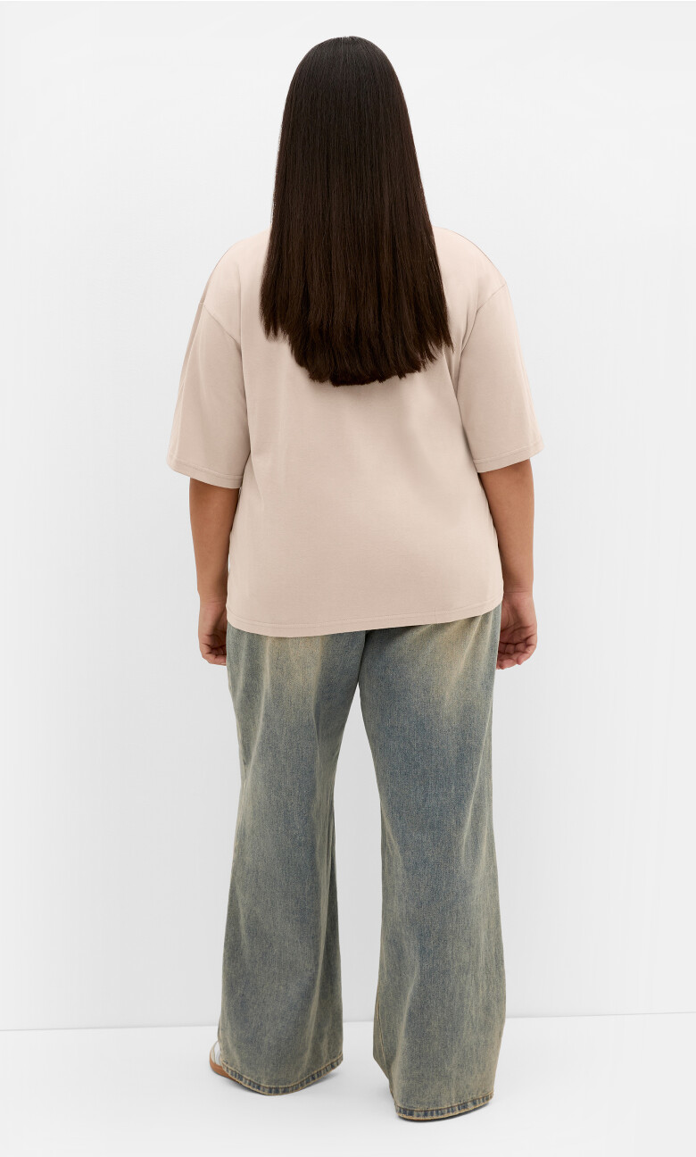 Soho Cotton Tee - stone