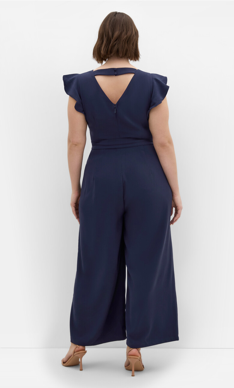 Tani Wide Leg Jumpsuit - navy