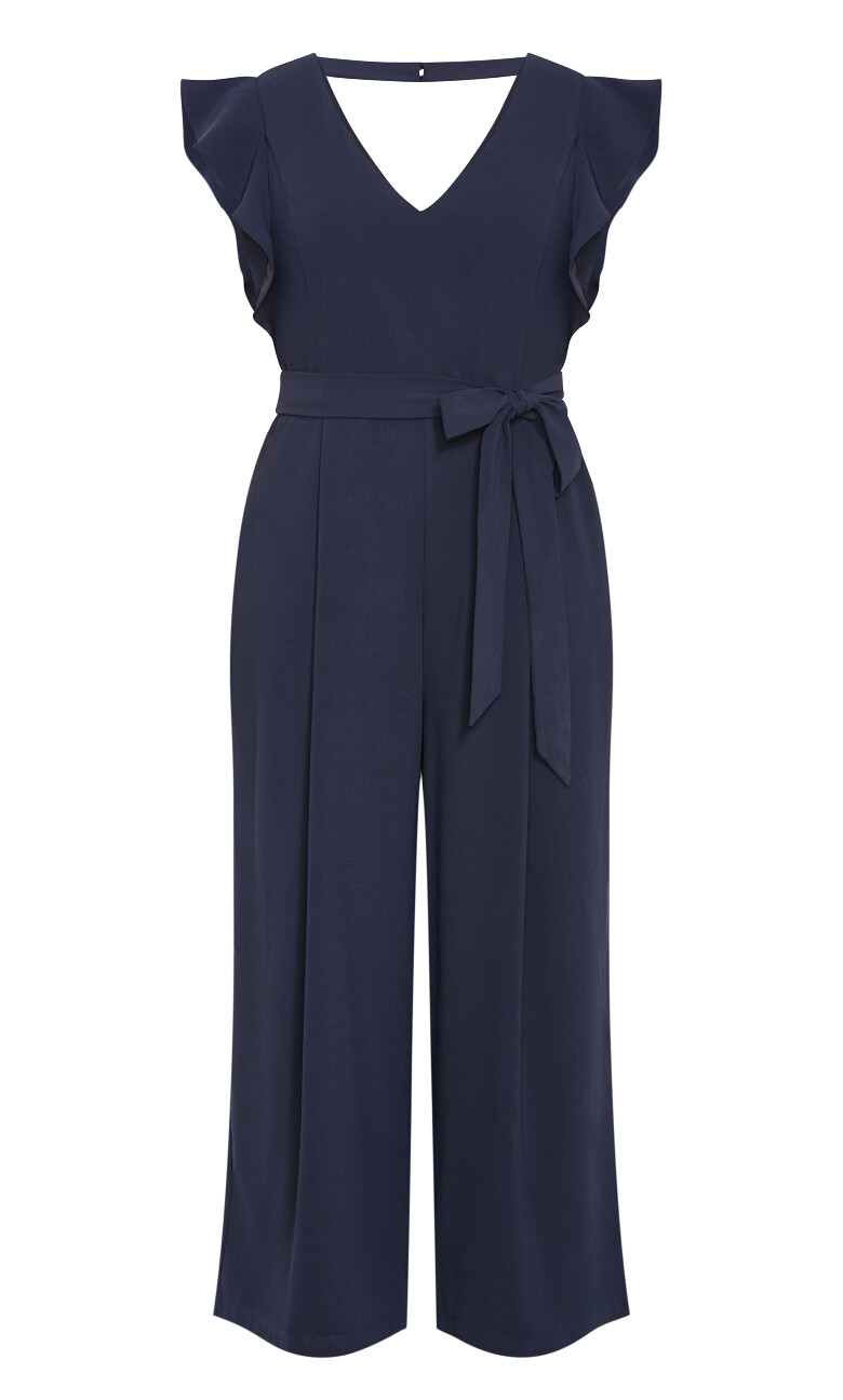 Tani Wide Leg Jumpsuit - navy