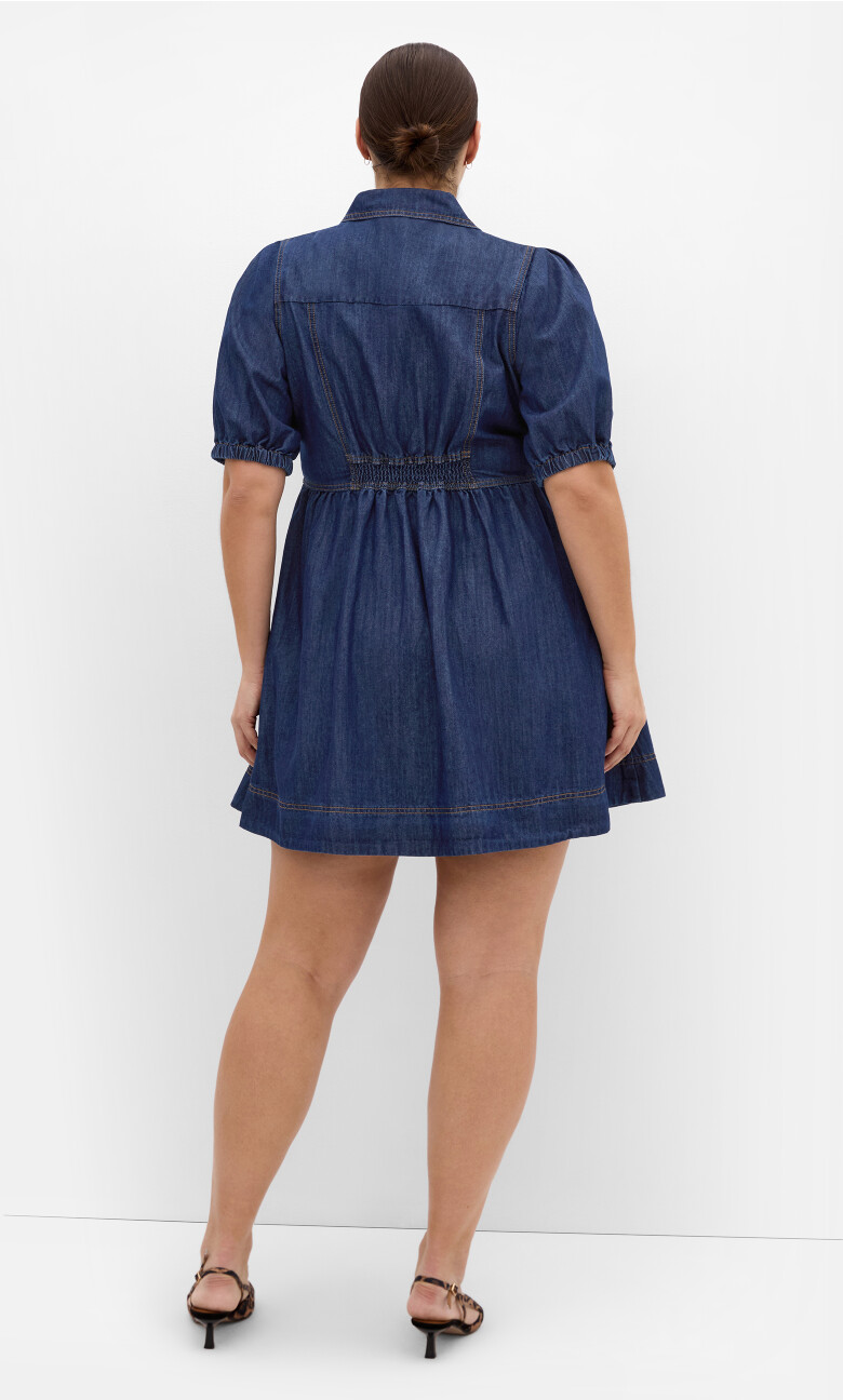 Kai Denim Mini Dress - dark wash