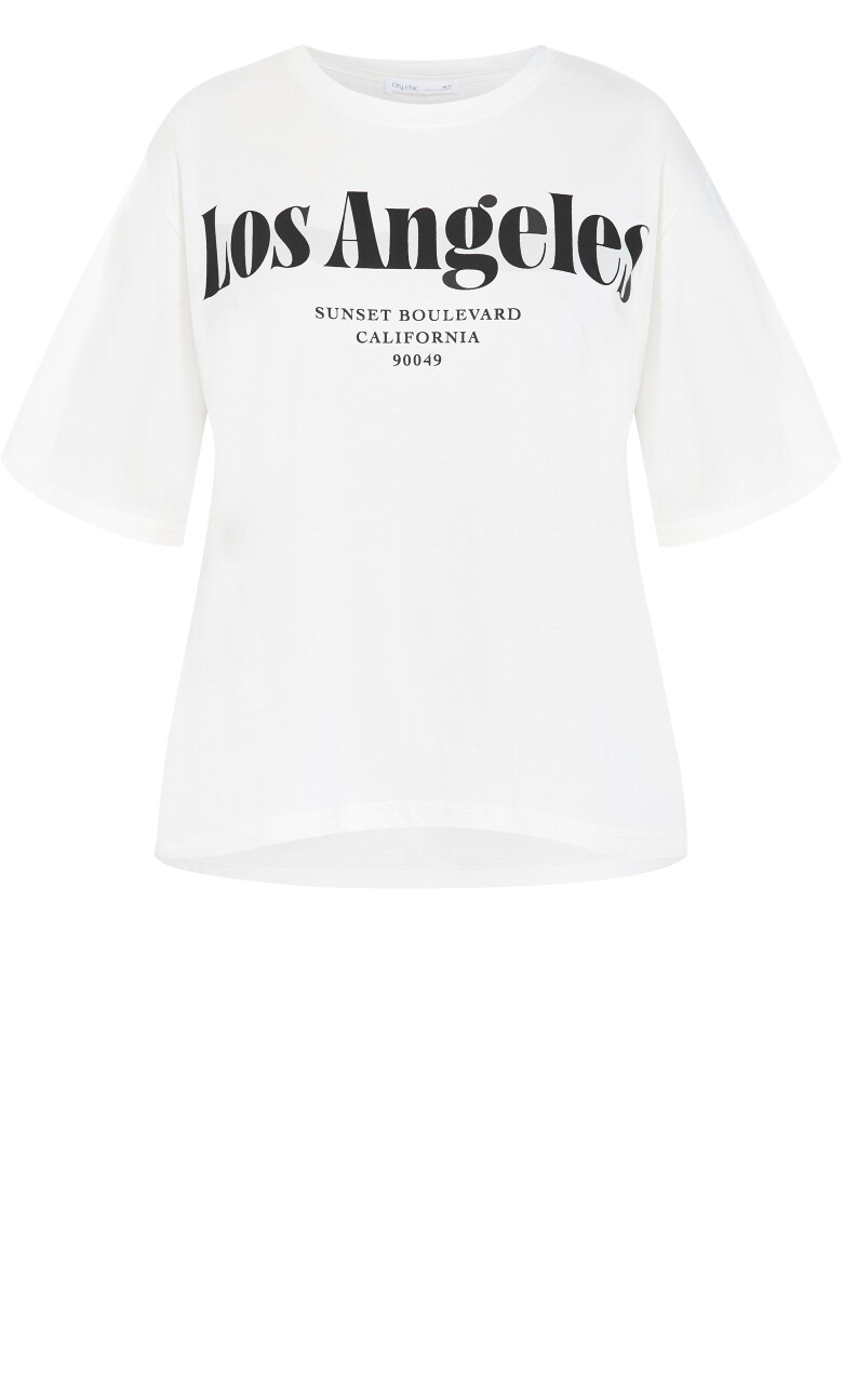 Los Angeles Cotton Tee - ivory