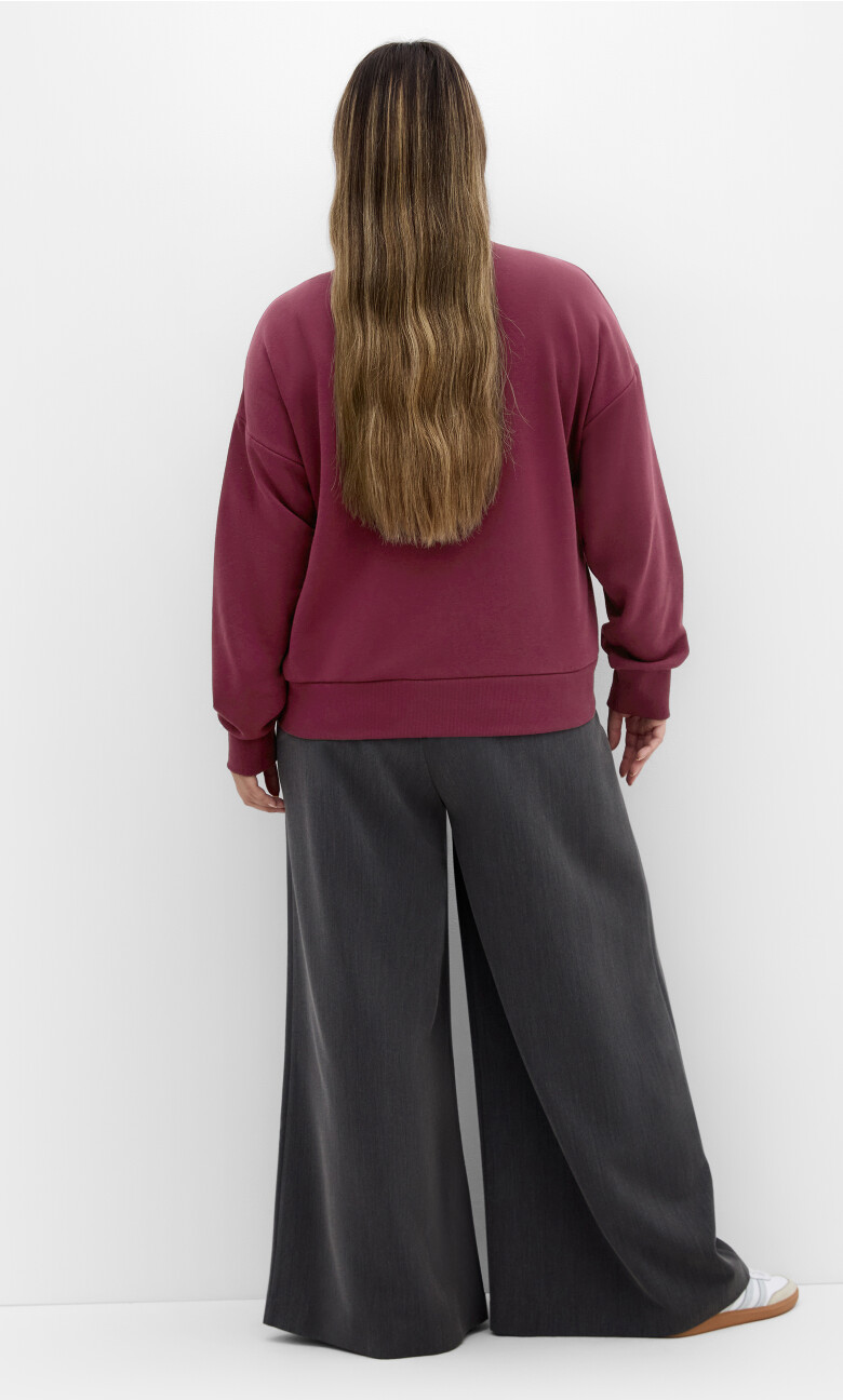 NYC Storm Sweatshirt - cherry