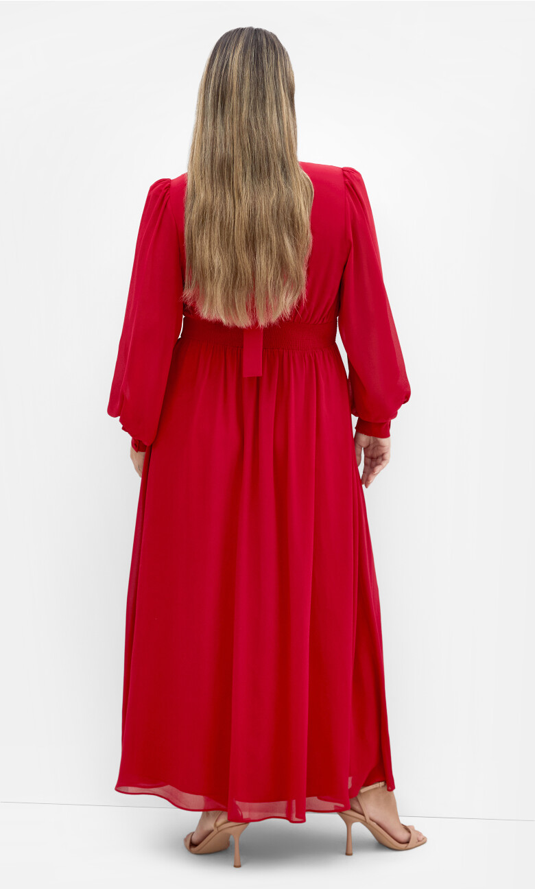 Alexandra Maxi Dress - red rose