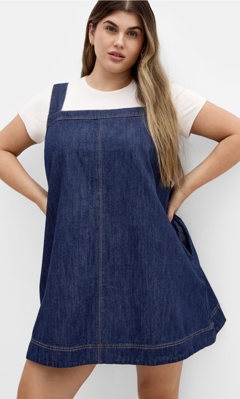 Plus Size DRESS DANA PINNY - Dark Denim