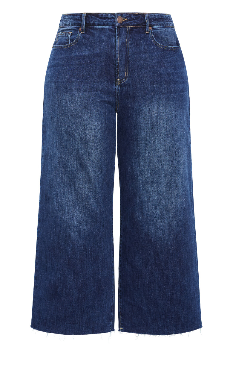Harley Fit Jayla Wide Leg Jean - mid wash