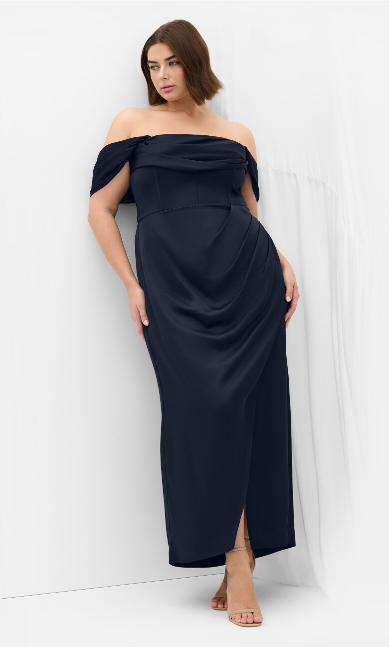 Plus Size MAXI FORBIDDEN LOVE - Navy