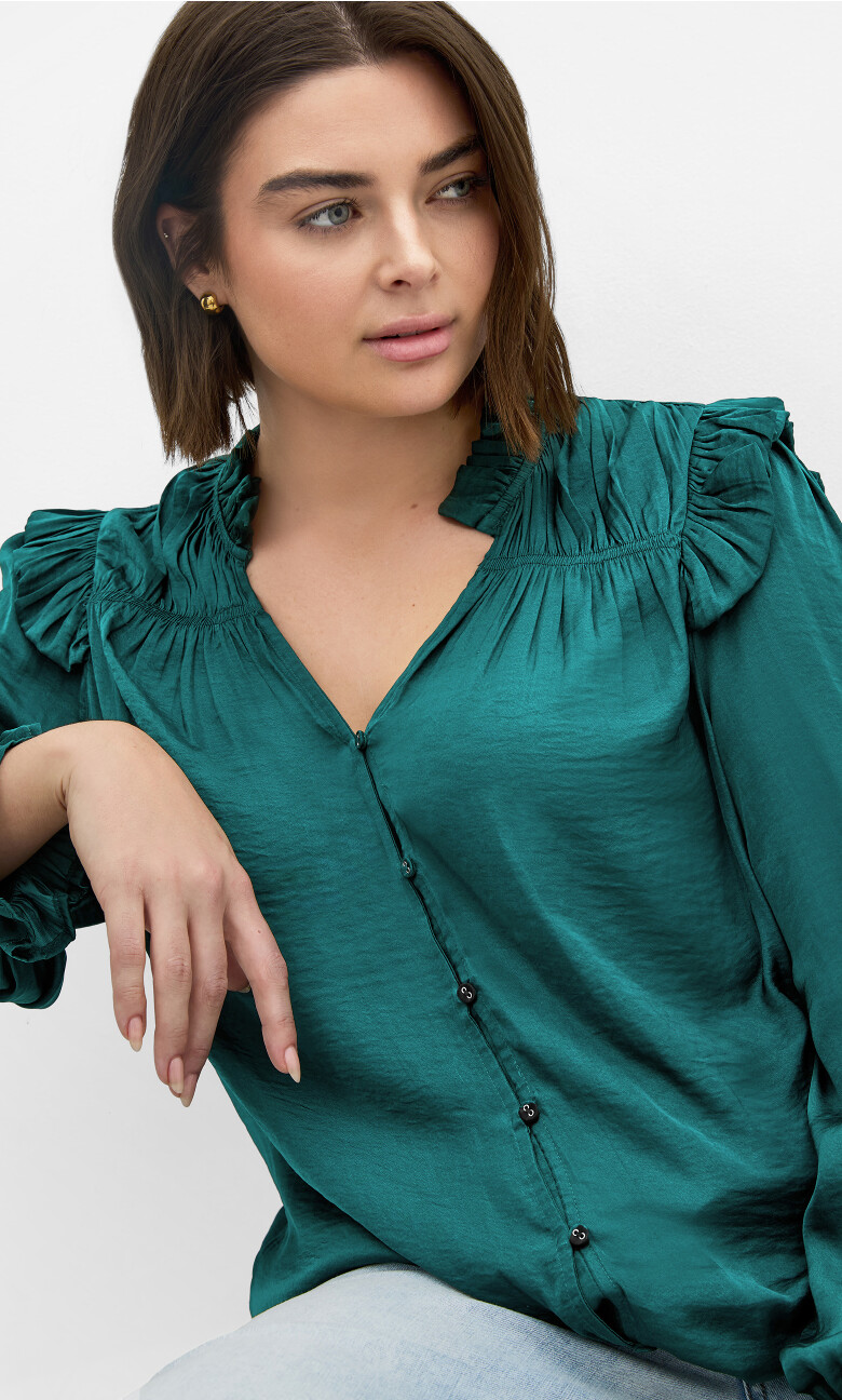 Plus Size Top Jocelyn - Jade