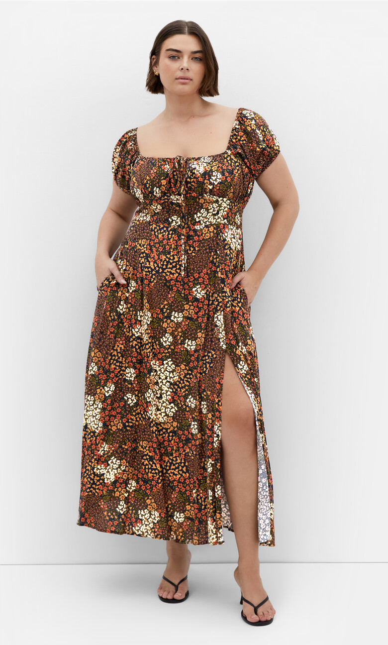 Plus Size Dress Abbie - Navy