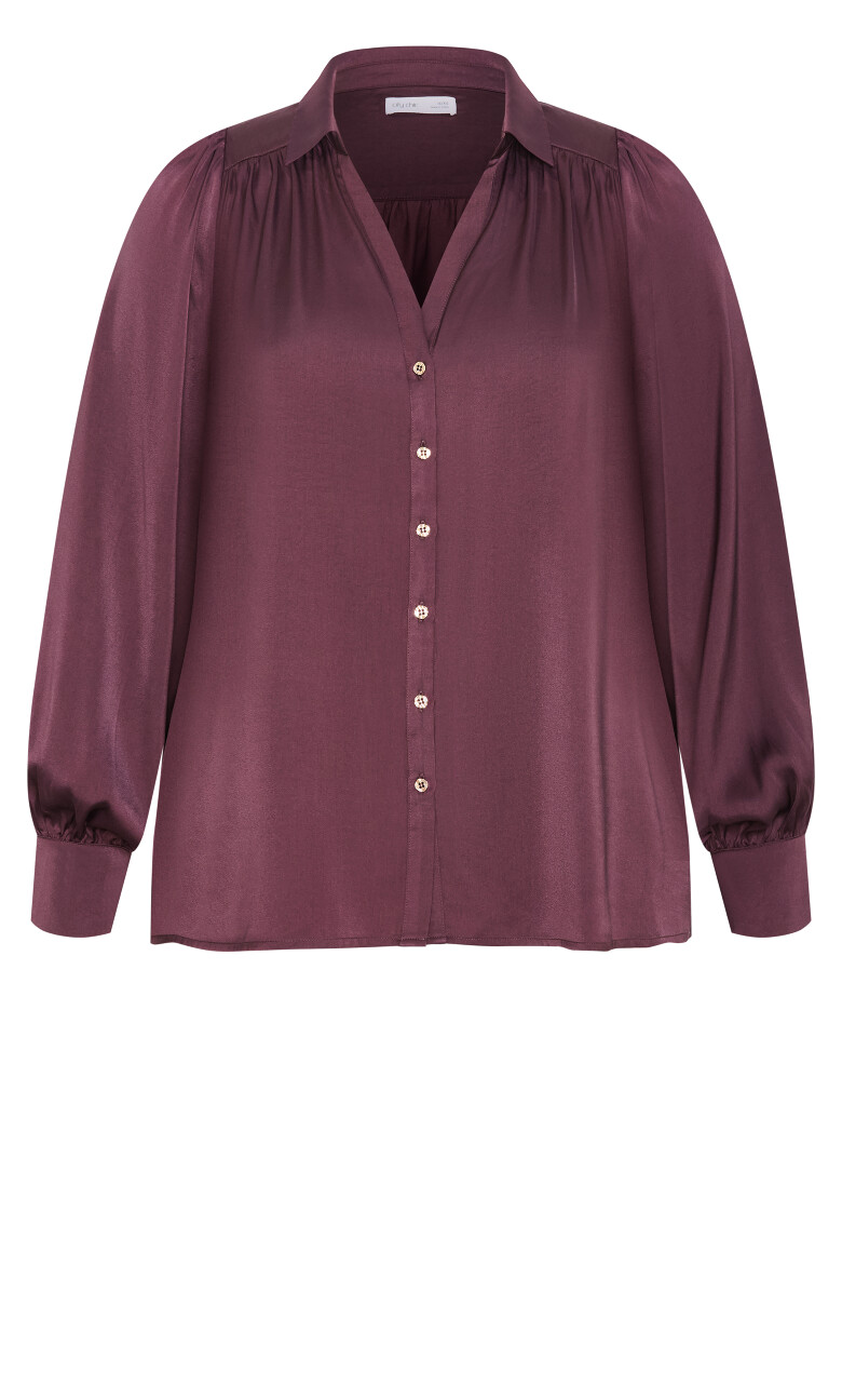 Hadlee Shirt - deep raisin