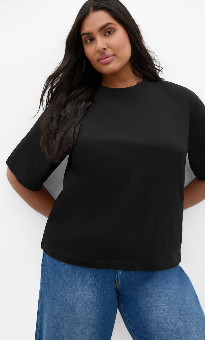 Tahlia Knit Tee - black
