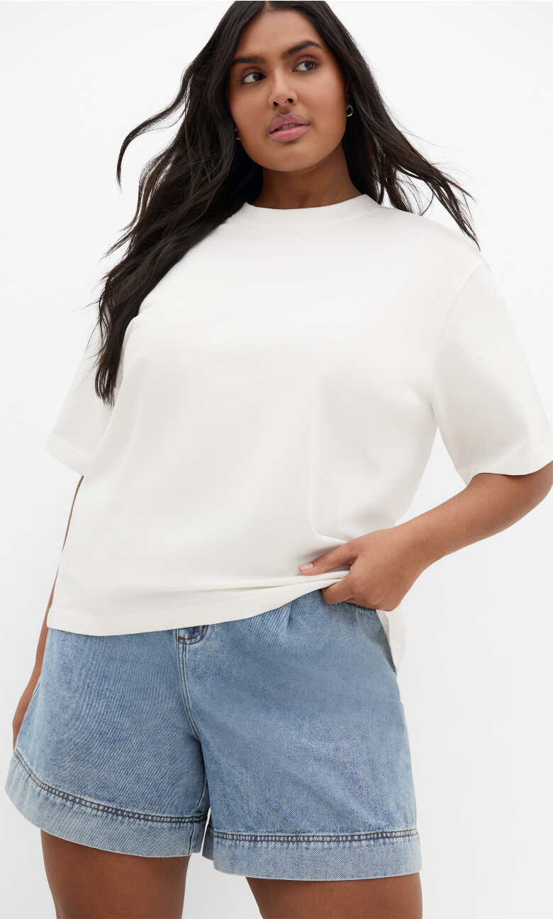 Tahlia Knit Tee - ivory