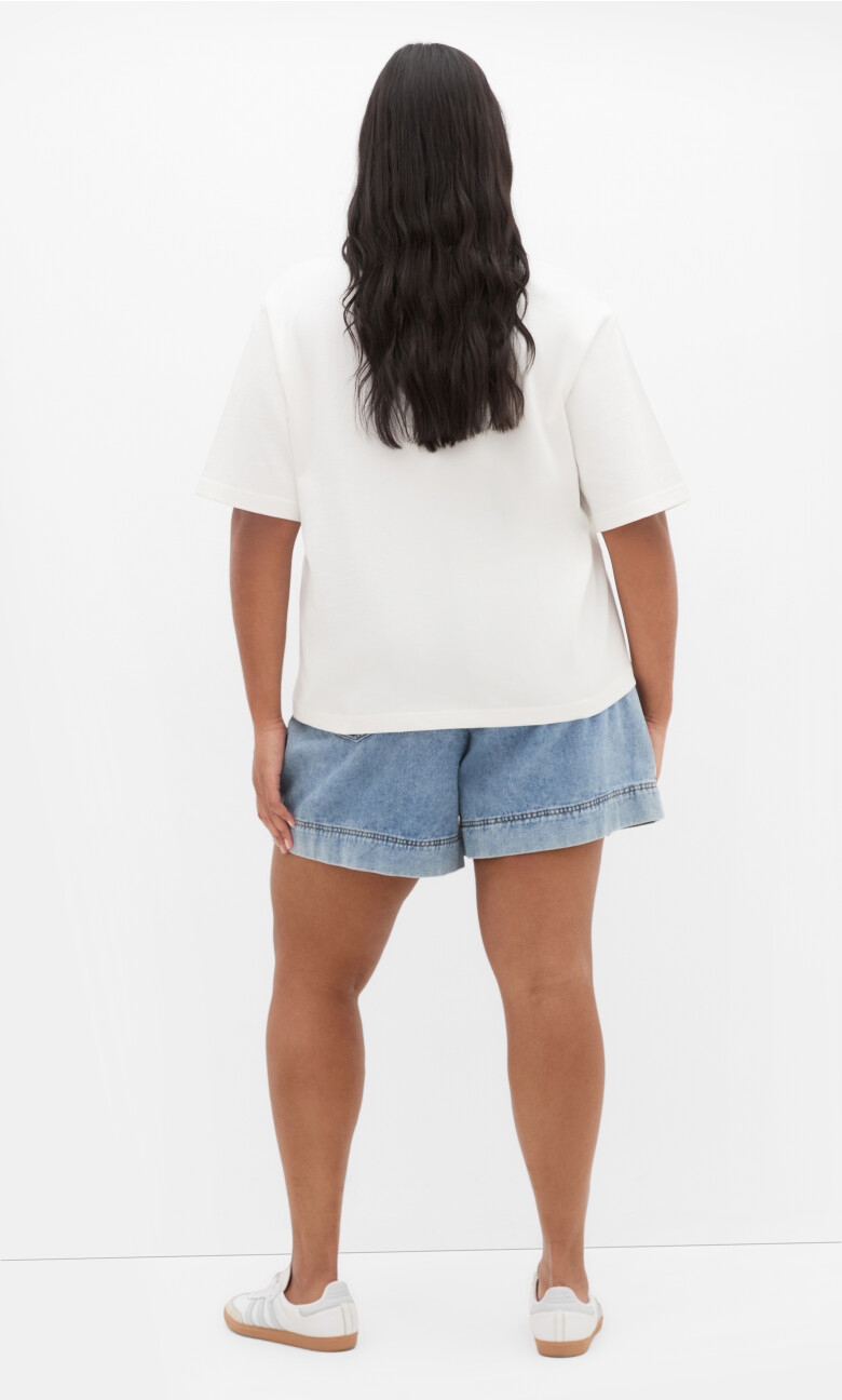 Tahlia Knit Tee - ivory