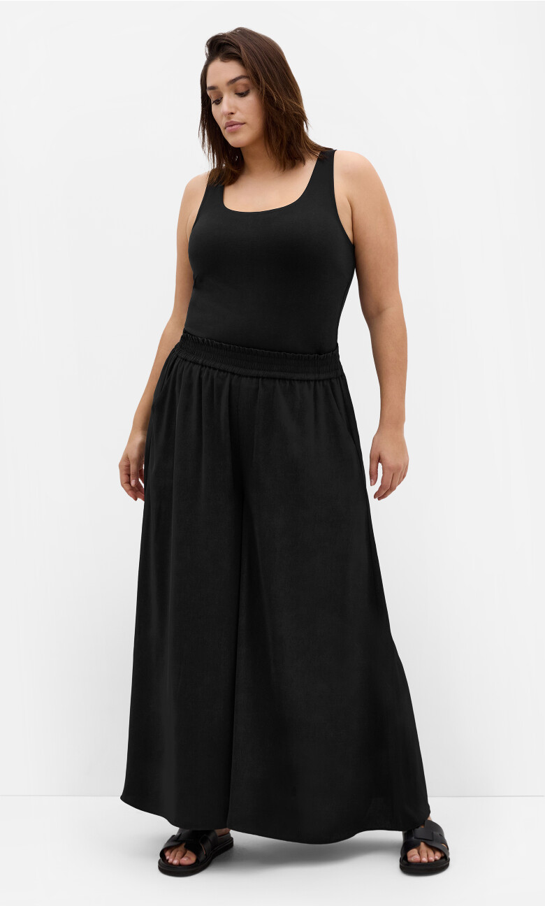 Eliah Wide Leg Pant - black