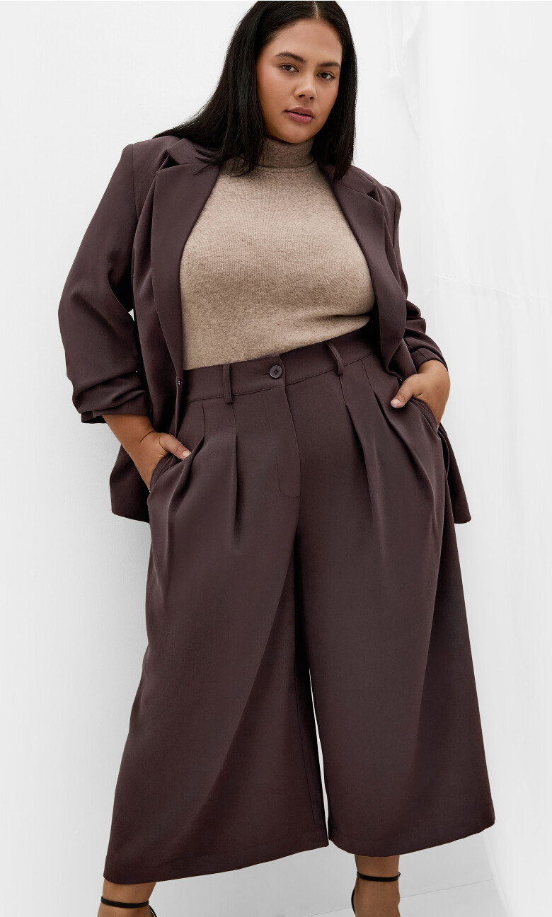Abbie Crop Pant - chocolate