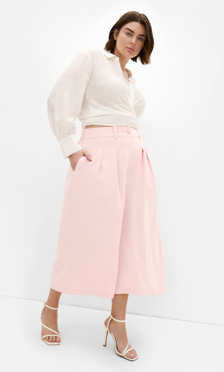 Abbie Crop Pant - baby pink