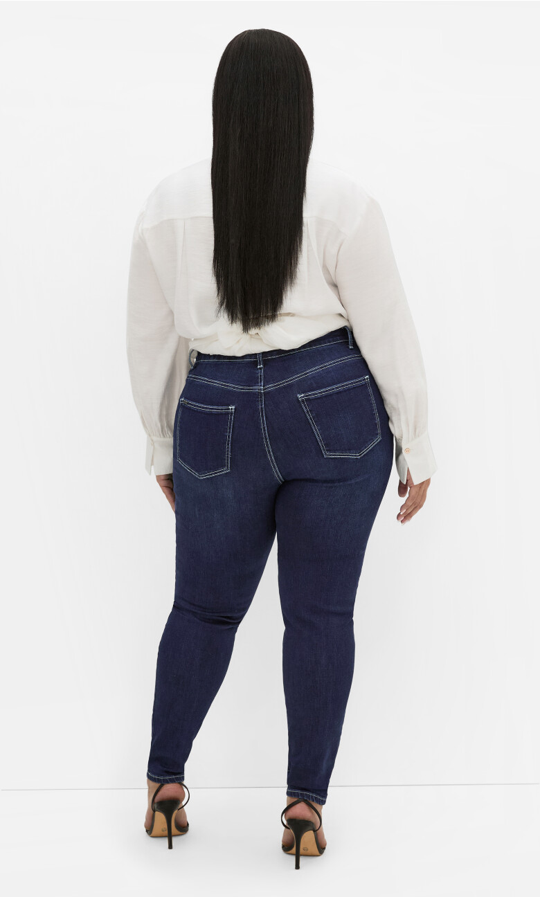 Harley Fit 90's Skinny Jean - dark wash