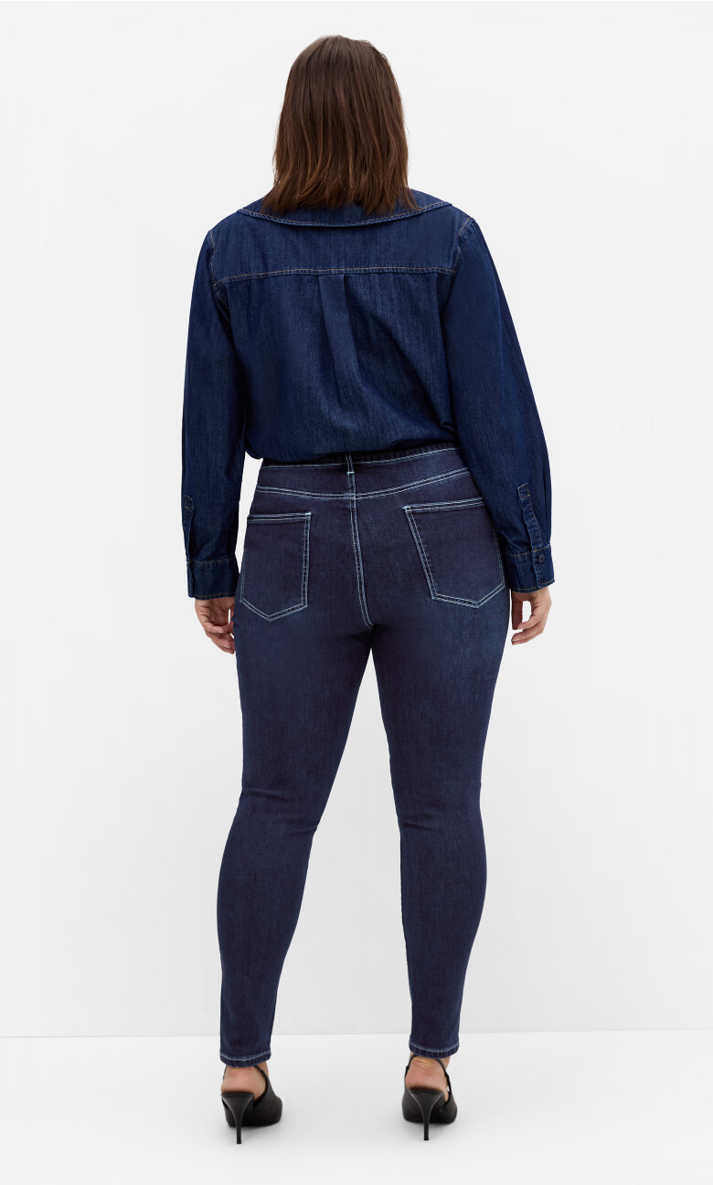 Asha Fit 90's Skinny Jean - dark wash