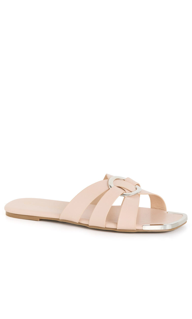 WIDE FIT Jacey Slide - nude