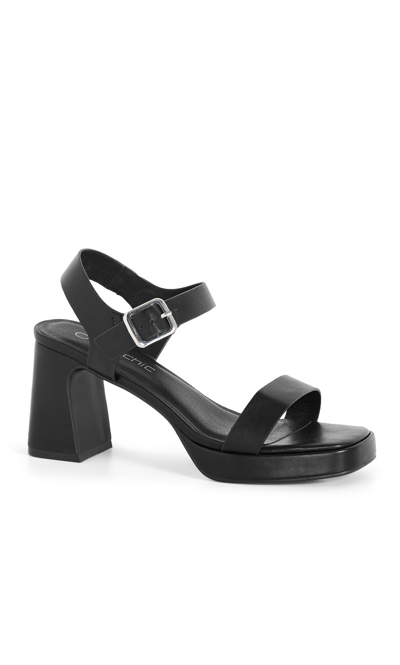 WIDE FIT Hadlee Platform - black