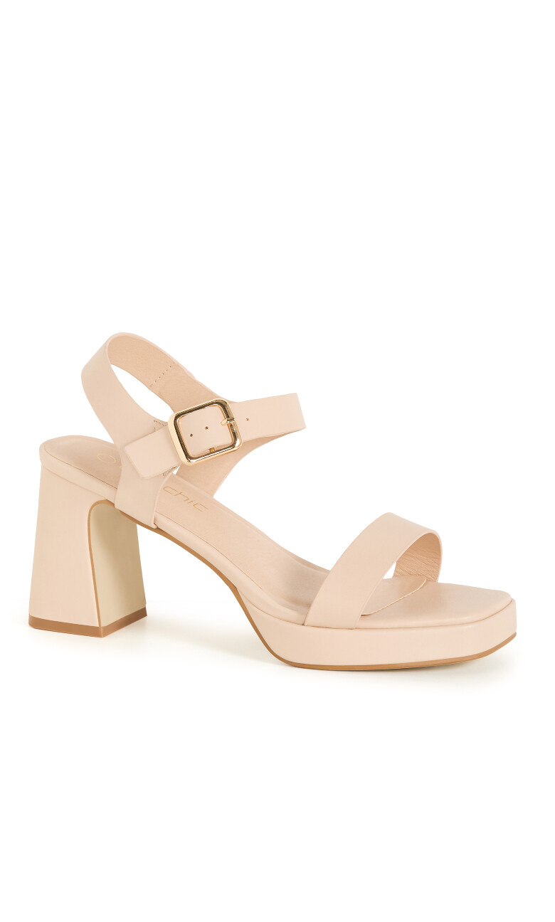 WIDE FIT Hadlee Platform - nude