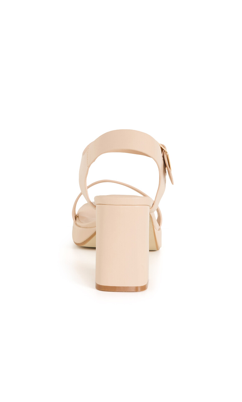 WIDE FIT Hadlee Platform - nude