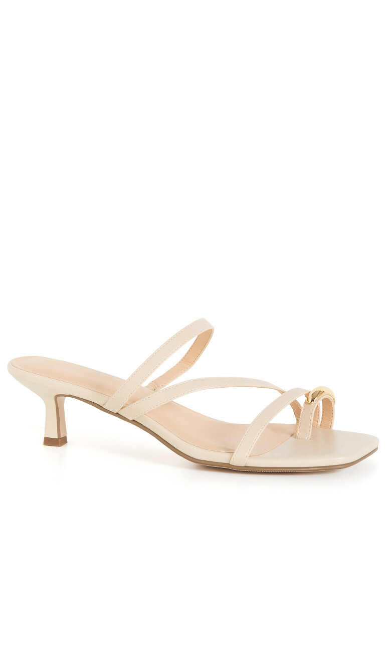 WIDE FIT Jasmine Heel - stone