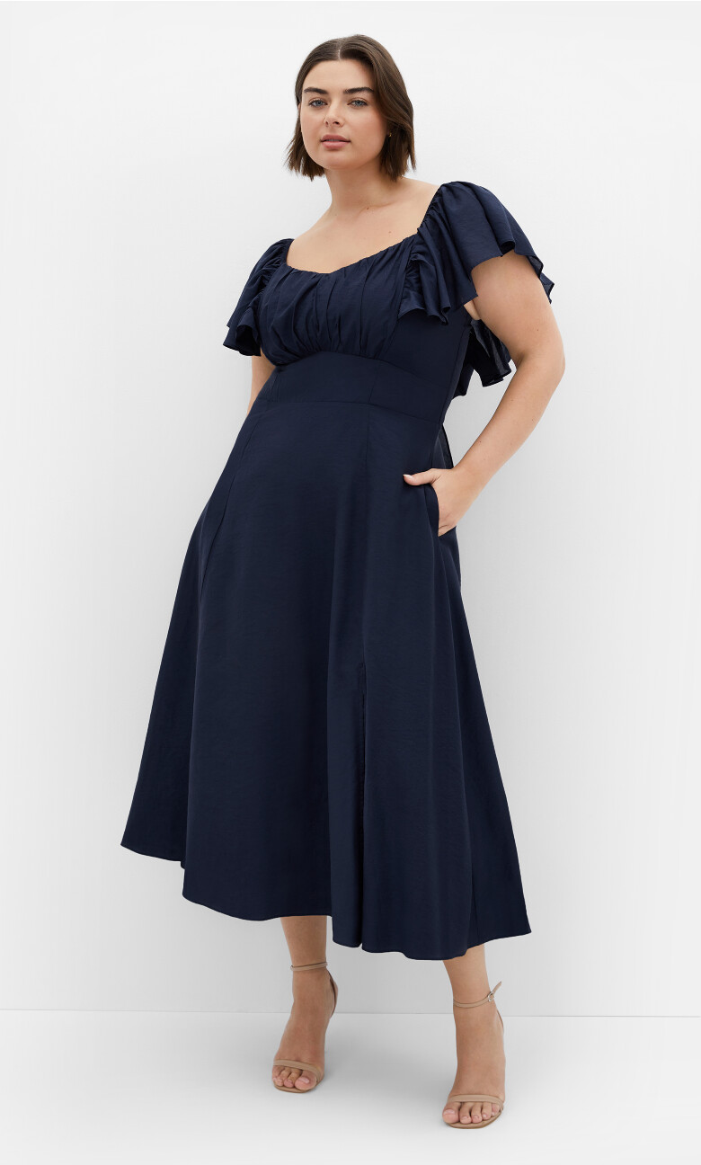 Plus Size Dress Alisia - French Navy