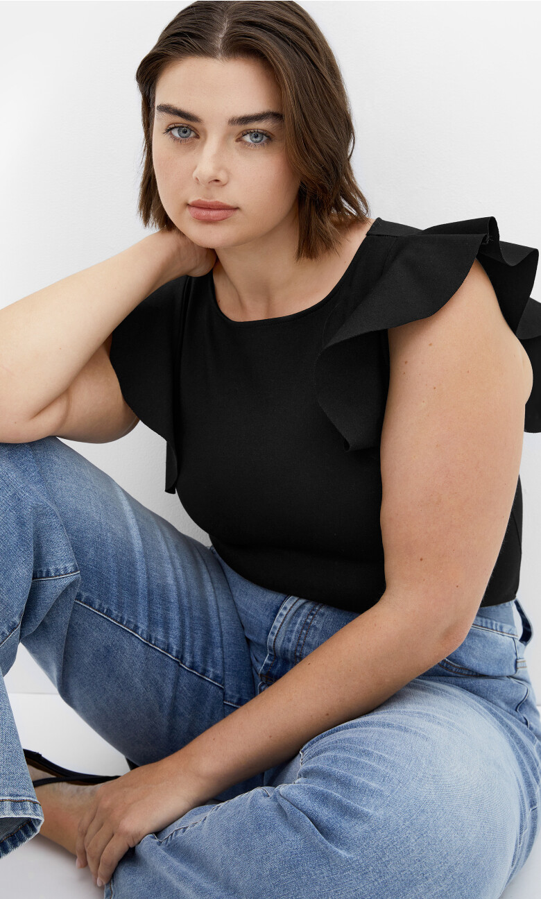 Plus Size Bodysuit Daphne - Black