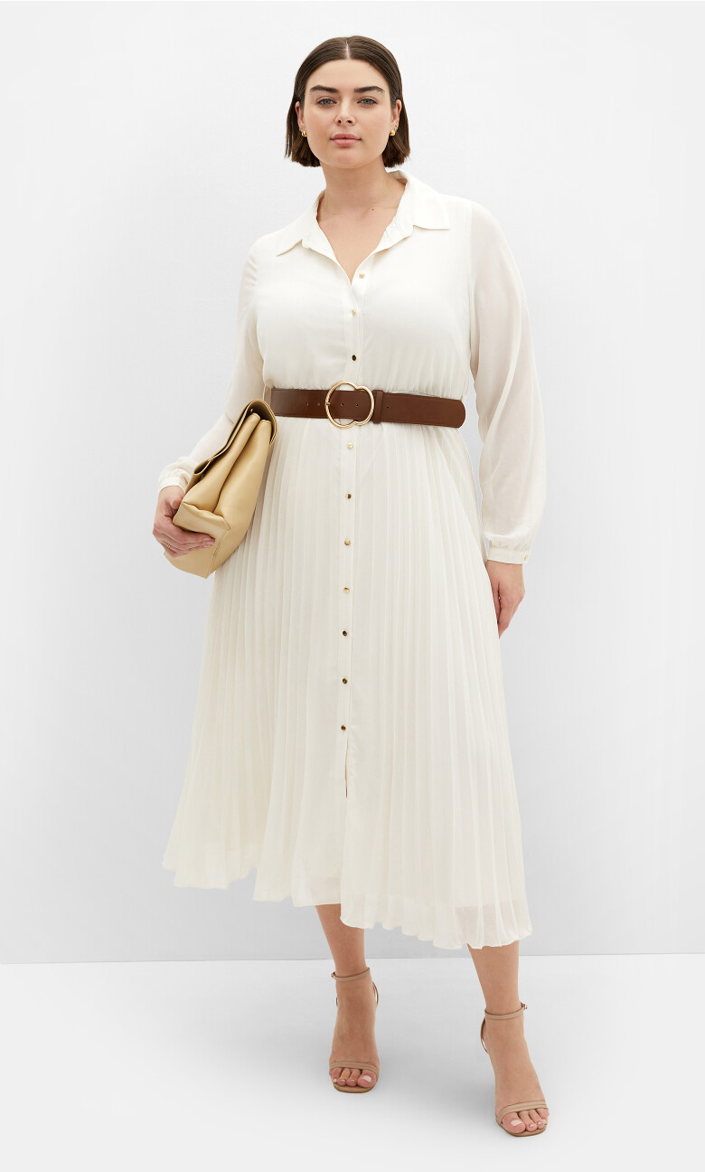 Plus Size Honey Lane Dress - Milk