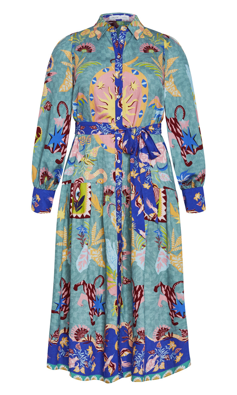 Ezra Print Maxi Dress - multi