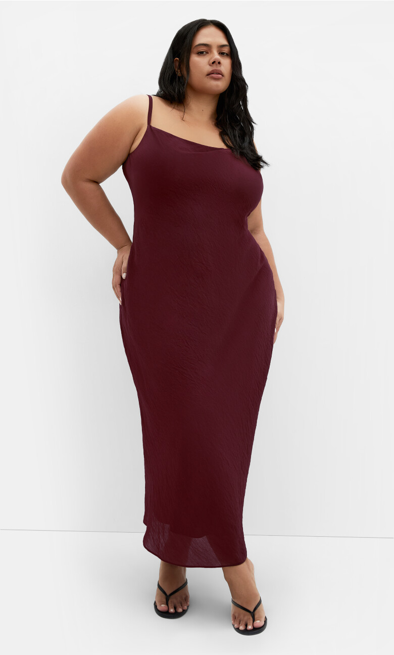 Plus Size Kyra Dress - Dark Cherry