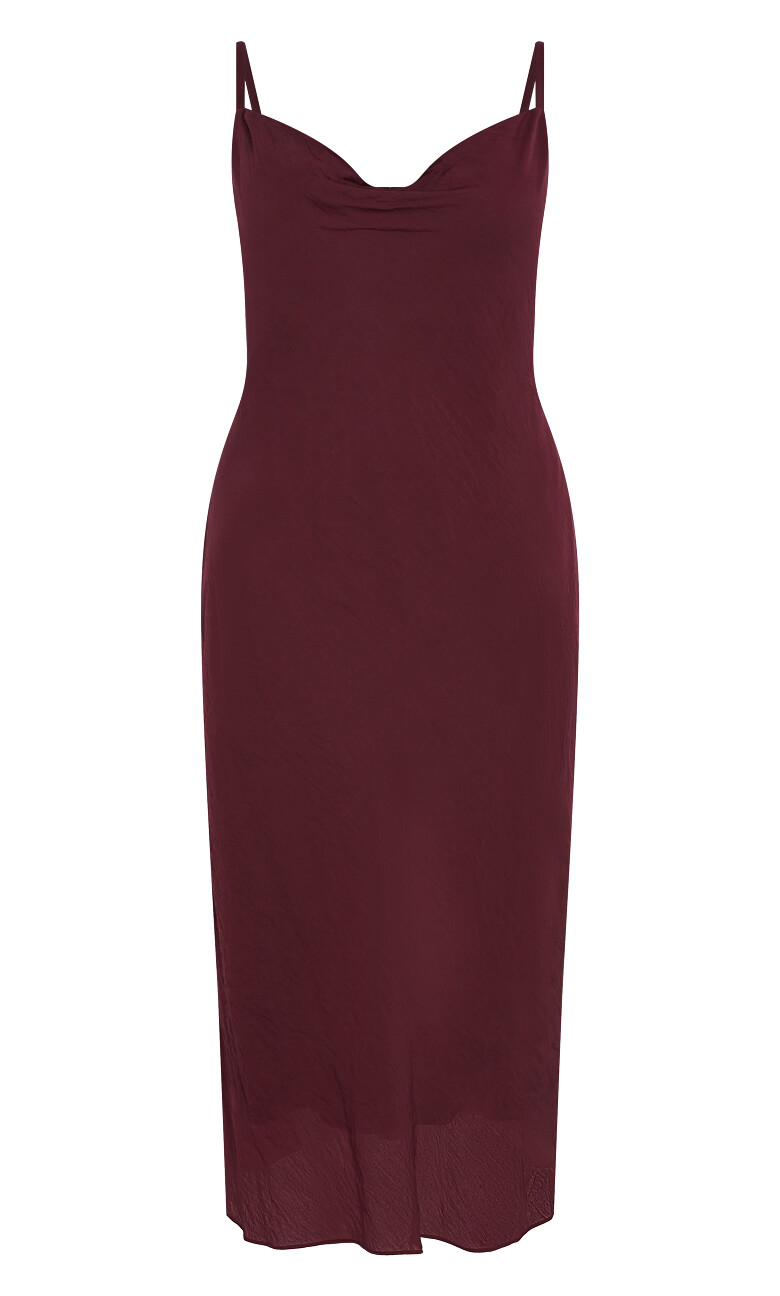 Kyra Slip Dress - dark cherry