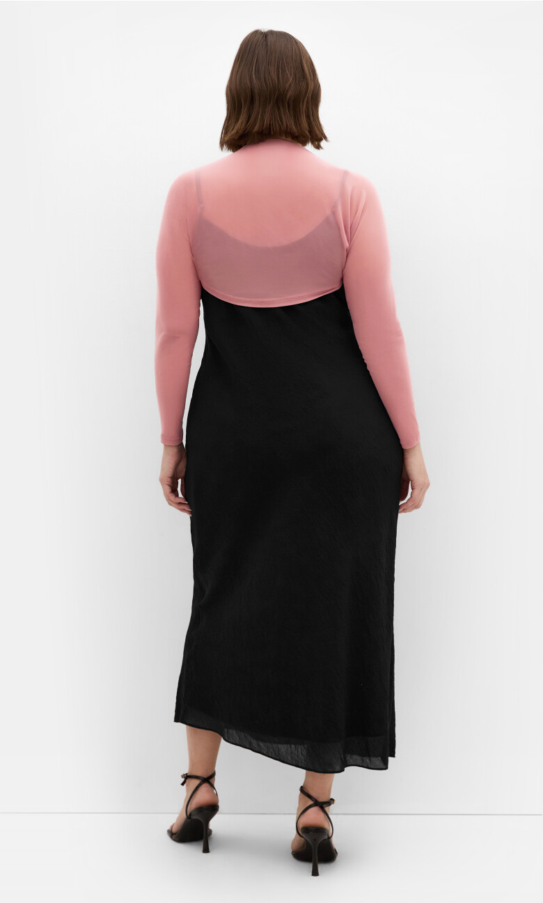 Mesh Love Shrug - blush