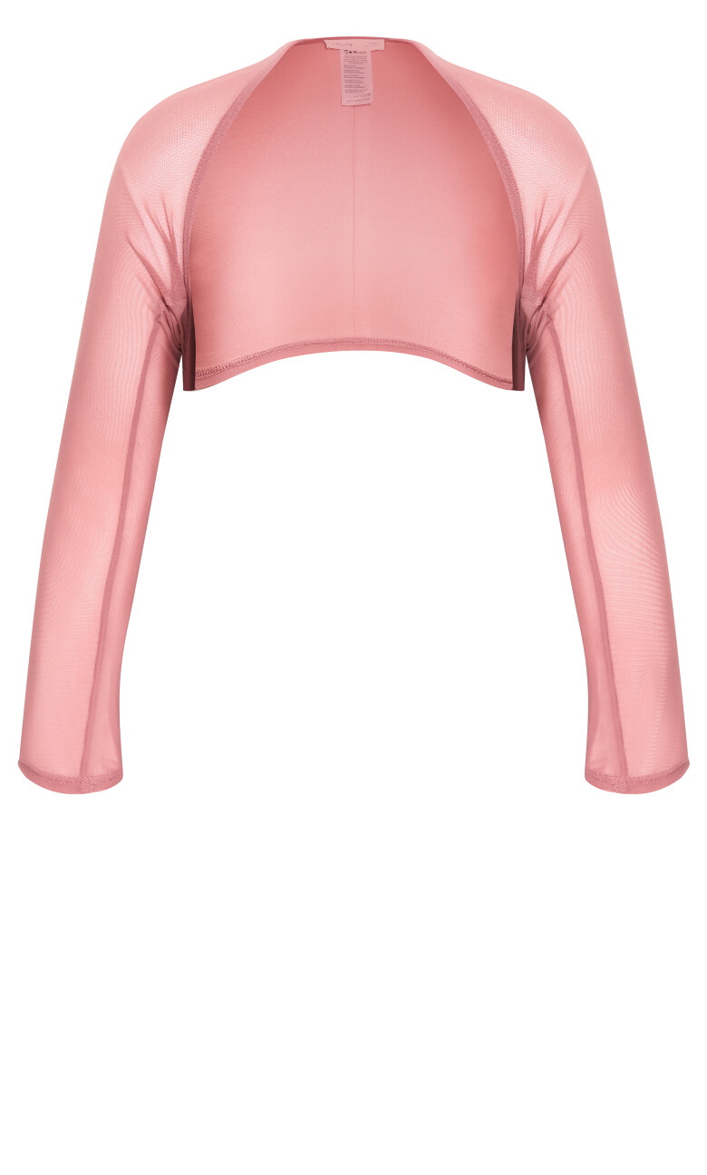 Mesh Love Shrug - blush