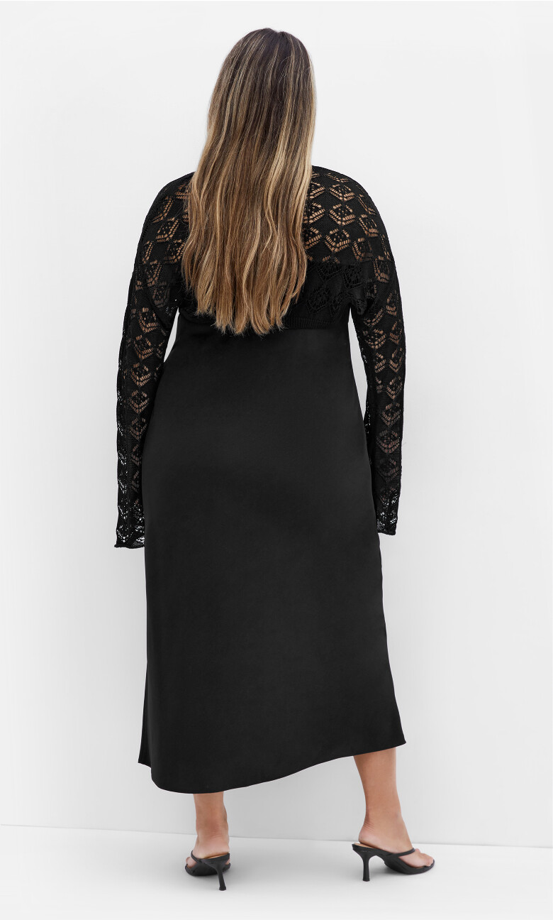 Crochet Shrug - black