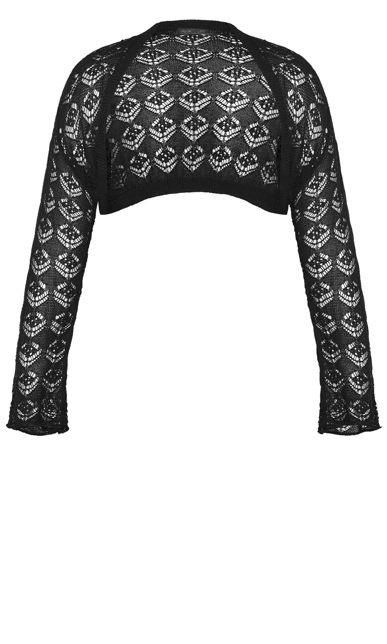 Crochet Shrug - black