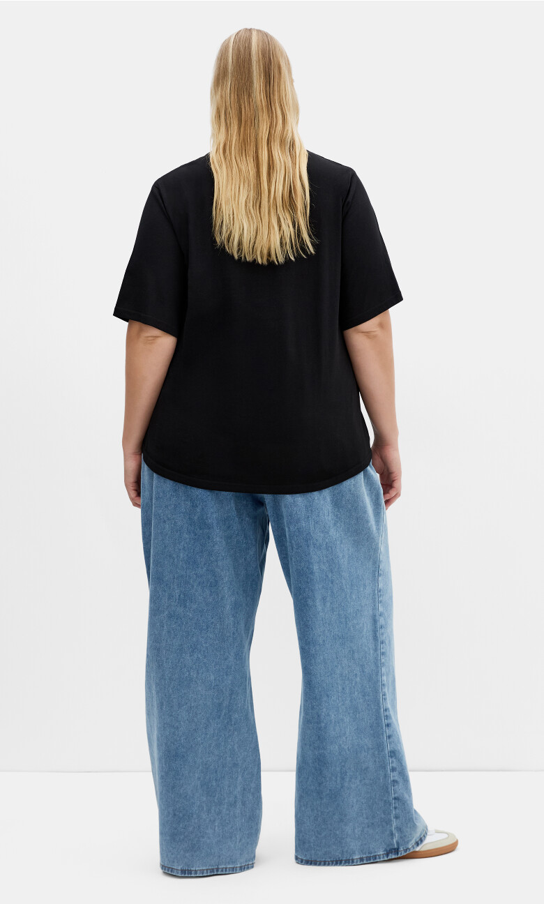 Davina Cotton Tee - black