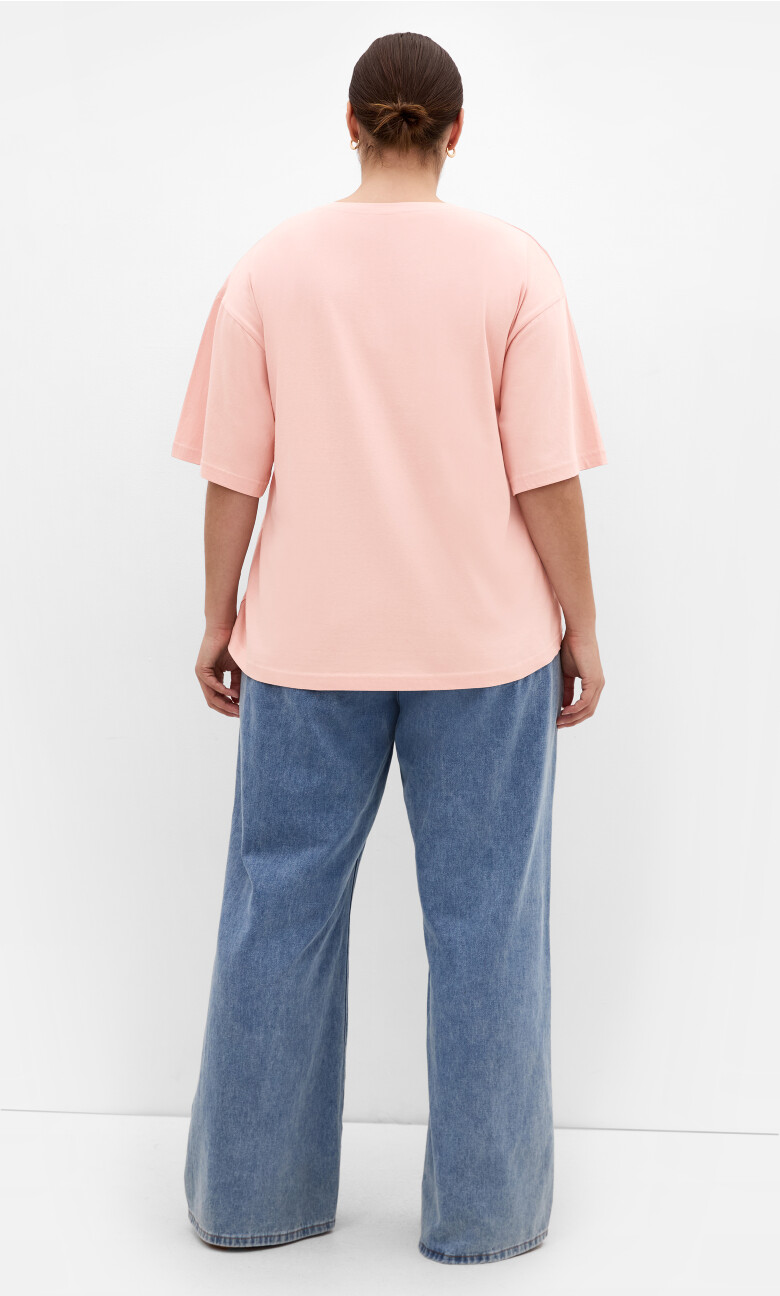 Oversized Angel Tee - rose