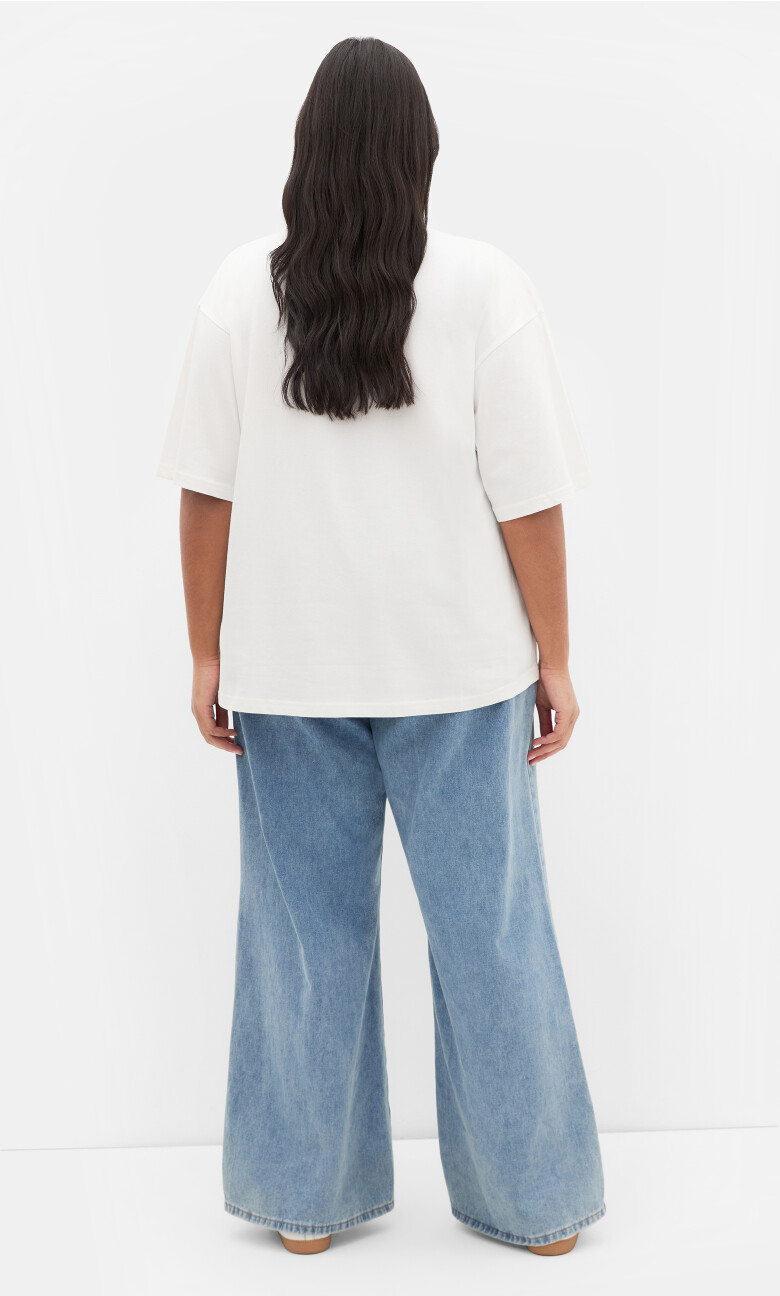 Oversized Eagle Tee - ivory